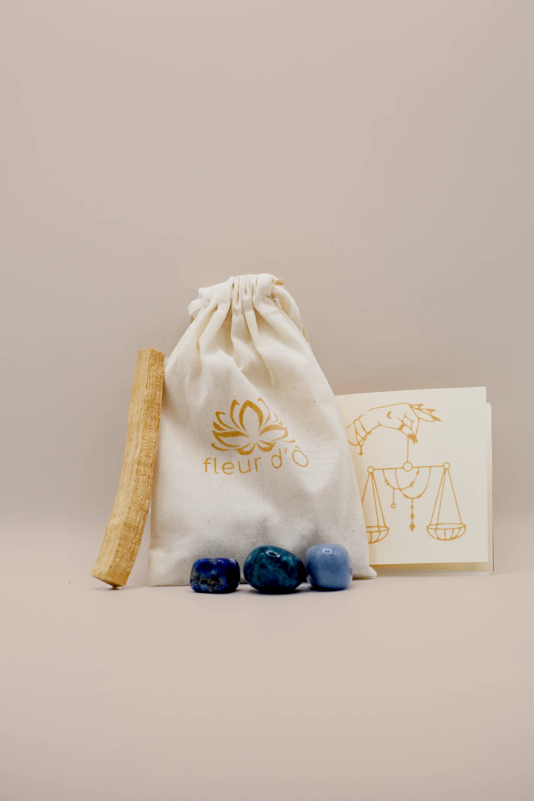 Pochon Astro - Balance - fleur d'ô