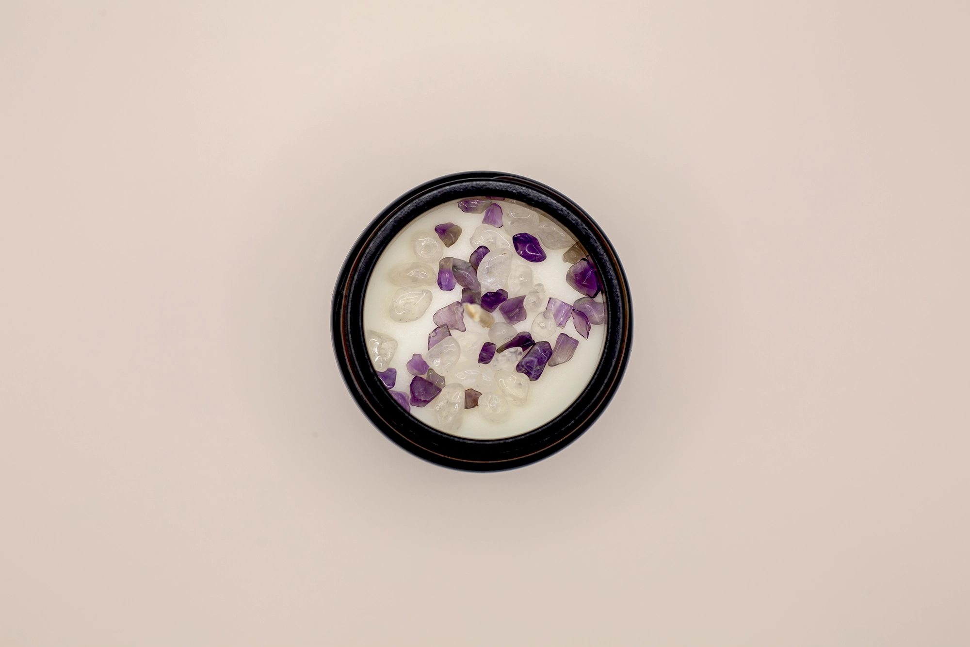 Bougie intention Méditation - haut - Fleur d'Ô