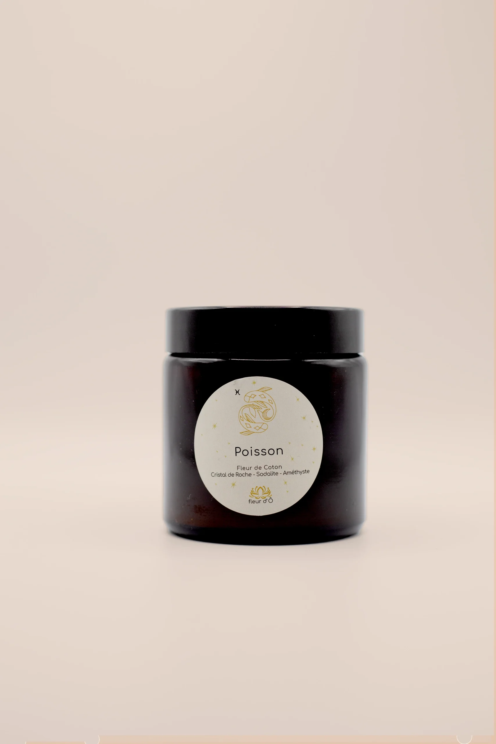 Bougie astro : Poisson- Fleur d'ô