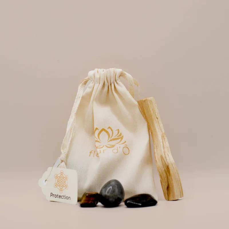 Pochon intention - Protection - Fleur d'Ô