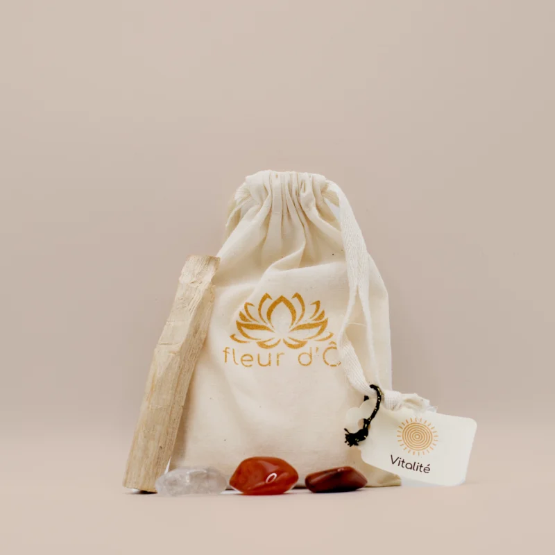 Pochon intention - Vitalité - Fleur d'Ô