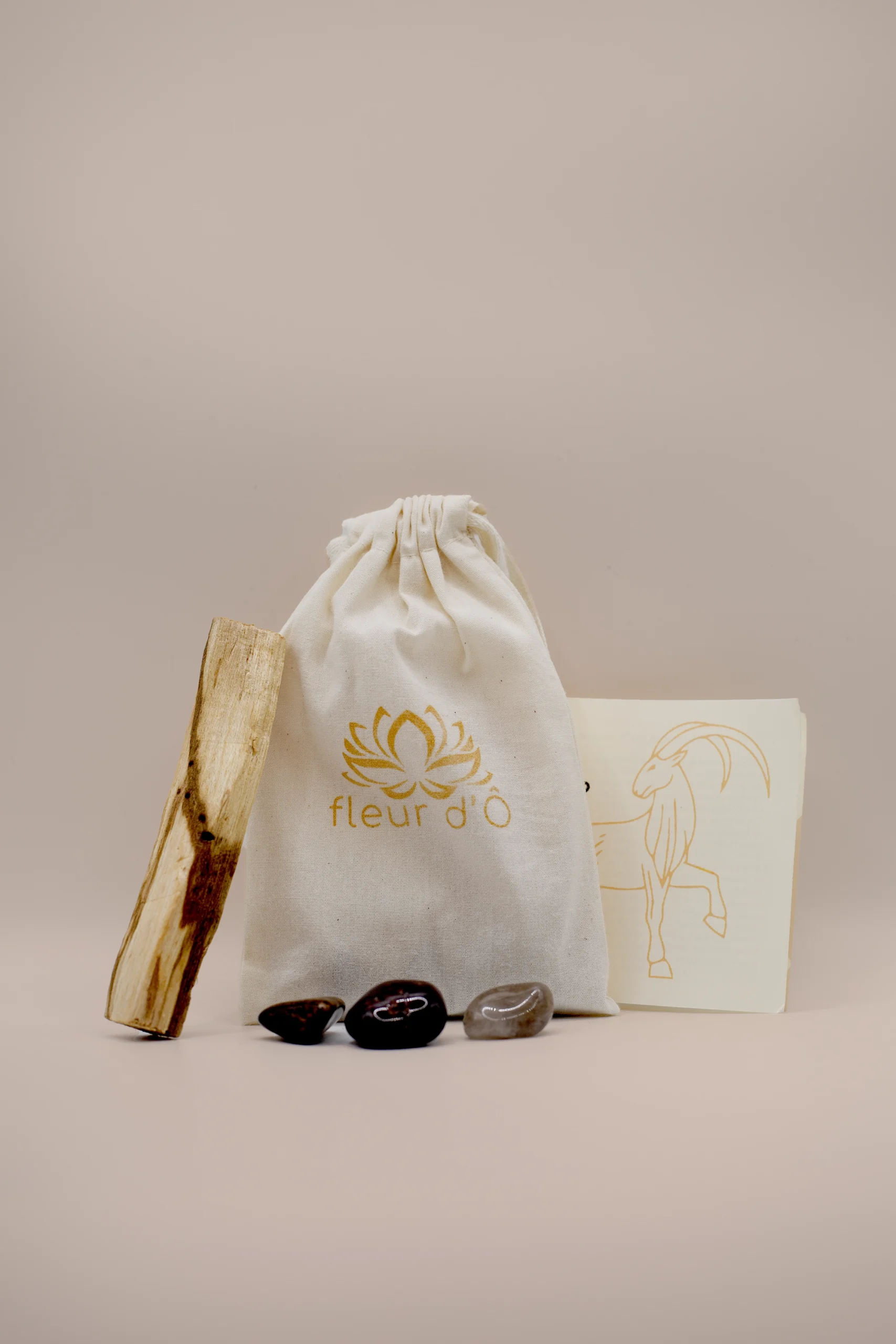 Pochon Astro - capricorne- Fleur d'Ô